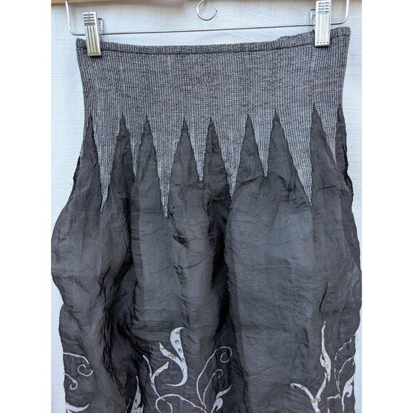 Lapis Multi Way Smocked Tube Top Summer strapless Dress Skirt Womens One Size - Picture 2 of 7